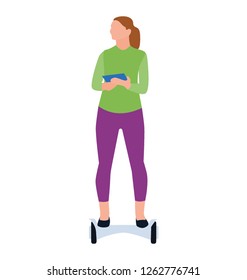 Flat icon design of skateboarder