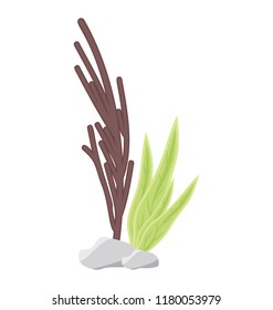 
Flat icon design of swiftia coral reef
