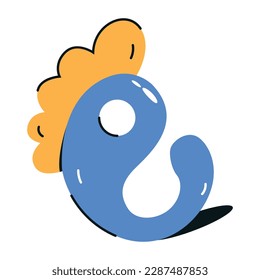 Flaches Icon-Design des Spielzeugs 