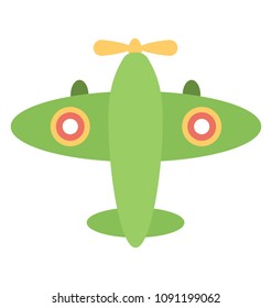 
Flat icon design of a trainer aircraft
