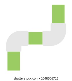 
Flat icon design of water pipelines 
