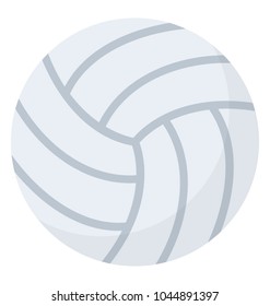 Flat icon design of water polo ball