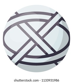 
Flat icon design of water polo ball
