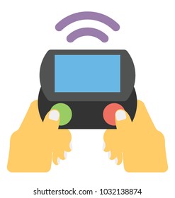 
Flat icon design of wireless controller

