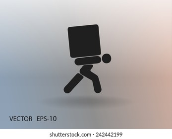 Flaches Symbol für die Darstellung
