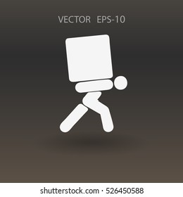 Flaches Symbol der Verstellung. Vektorgrafik