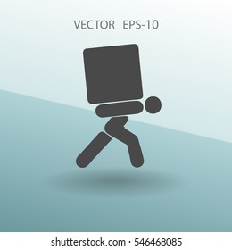 Icono plano de la divinidad. ilustración vectorial