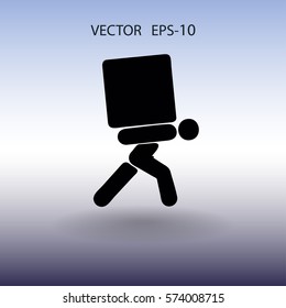 Flaches Symbol der Verstellung. Vektorgrafik