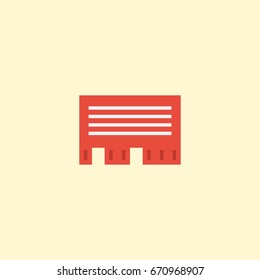 Flat Icon Direct Message Element. Vector Illustration Of Flat Icon Letter Isolated On Clean Background. Can Be Used As Letter, Mail And Chatting Symbols.