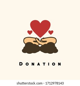 Flat icon Donation for UI Mobile or Website