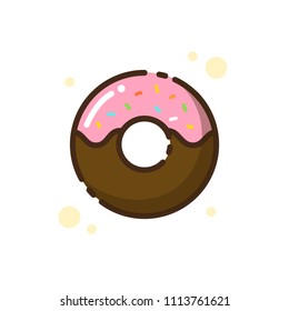 flat icon donut