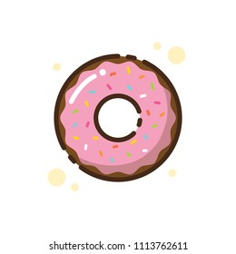 flat icon donuts dessert