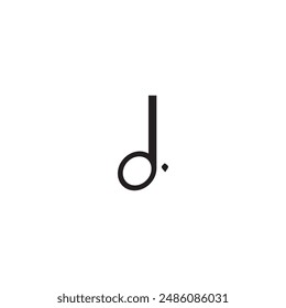 Flat Icon - Dotted Half Note for commercial use

