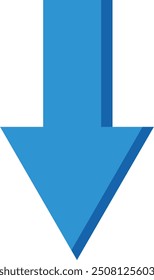 Flaches Symbol eines Download-Pfeils