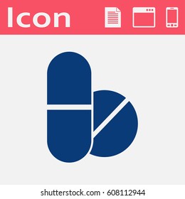 flat icon of drugs