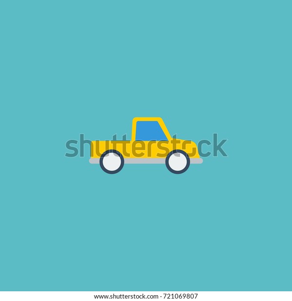 Flat Icon Dumper Truck Element. Vector\
Illustration Of Flat Icon Pickup Isolated On Clean Background. Can\
Be Used As Dumper, Truck And Pickup\
Symbols.