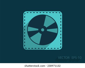 Flat  icon of DVD disc