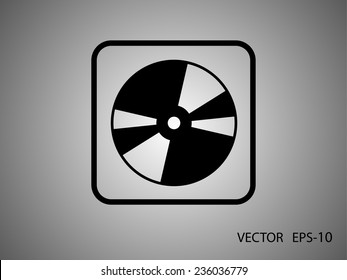 Flat  icon of DVD disc