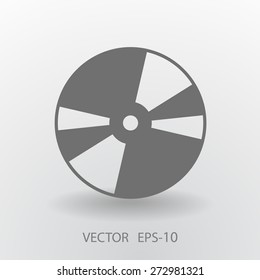 Ícone plano do disco de DVD