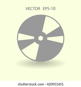 Icono plano del disco DVD