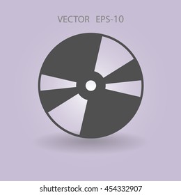 Icono plano del disco DVD
