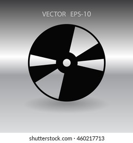 Icono plano del disco DVD
