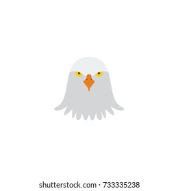 Flat Icon Eagle Head Element. Vector Illustration Of Flat Icon Bird Isolated On Clean Background. 