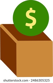 Flat icon e-commerce and shopping