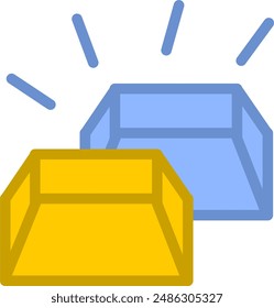 Flat icon e-commerce and shopping