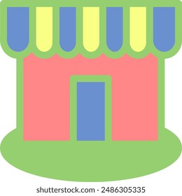 Flat icon e-commerce and shopping