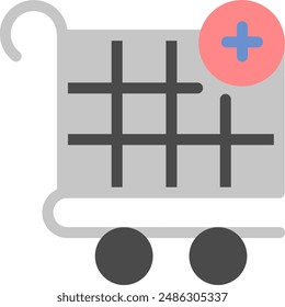 Flat icon e-commerce and shopping