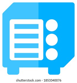 Flat icon of Electric Oven, suitable for a part of the house or home icon set