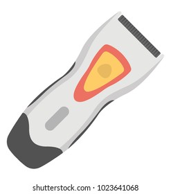 
A flat icon of an electric shaver used for men shaving
