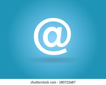 Flat icon of email