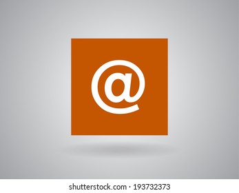 Ícone plano do email