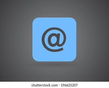 Flat icon of email