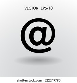 Icono plano del correo electrónico