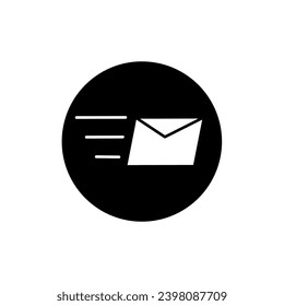 flat icon email sent social media