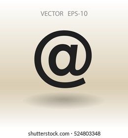 Flat icon of email. vector illustration