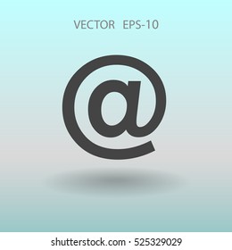 Flat icon of email. vector illustration