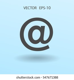Flat icon of email. vector illustration