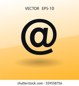 Flaches Symbol für E-Mail. Vektorgrafik