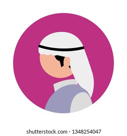 flat icon emirate character 