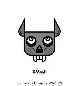 flat icon emoji vampire