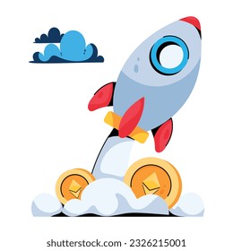Icono plano del inicio del eéreo 