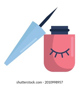 A flat icon of eyeliner. Vector illustration on a white background.