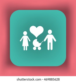 Flat icon family. 