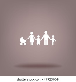 Flat icon family. 