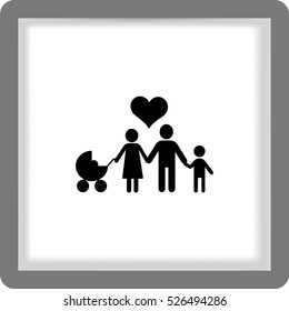 Familia de iconos plana. 