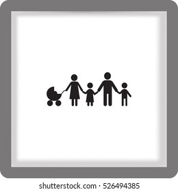 Flat icon family. 